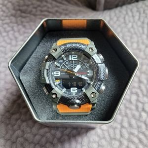 Tactical Gshock mudmaster GG-B100-1A ORANGE / ARMY GREEN